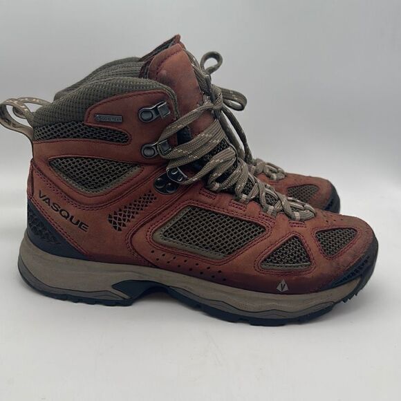 Vasque Breeze III Hiking Boots Women's Leather Nylon Gore-Tex‎ Vibram - US 8 - Picture 1 of 6